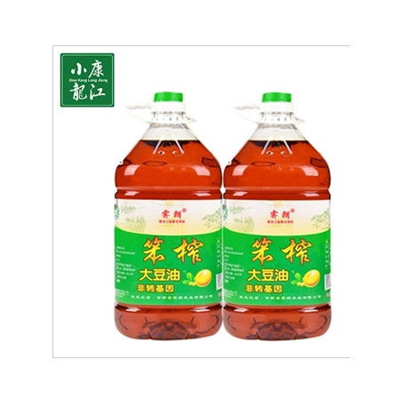 绿色农产品齐齐哈尔甘南县霁朗压榨大豆油食用油非转基因豆油5L 全国包邮